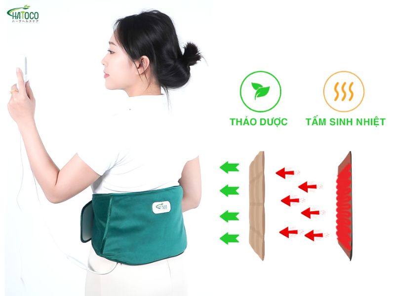 Đai lưng thảo dược hỗ trợ giảm đau lưng mãn tính