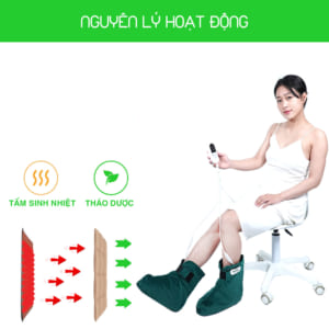 Sử dụng giày chườm kết hợp massage lòng bàn chân