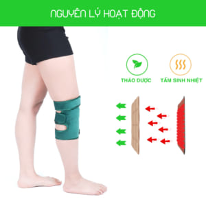 Đai khớp gối thảo dược giúp lưu thông máu Tốt, An toàn, Hiệu quả
